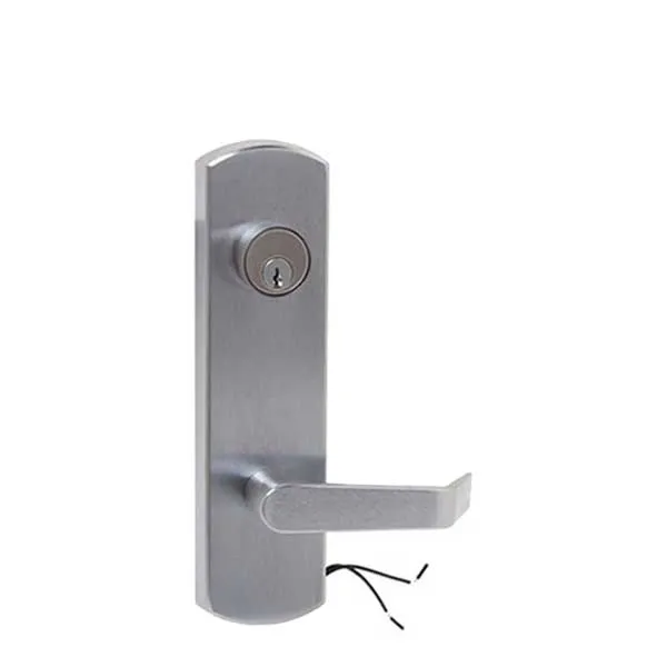 Command Access - ET25 - Electrified Exit Trim - Fail Secure - 12/24V - 5' Bridge Rectifier - Satin Chrome