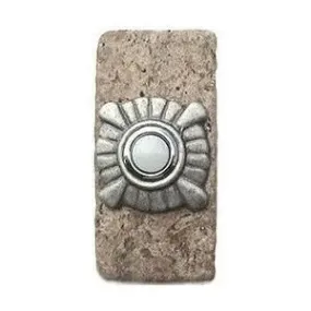 Compass Stone Doorbell in Pewter, Brass, ORB or Bronze