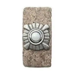 Compass Stone Doorbell in Pewter, Brass, ORB or Bronze