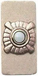 Compass Stone Doorbell in Pewter, Brass, ORB or Bronze