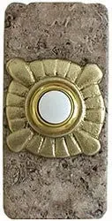 Compass Stone Doorbell in Pewter, Brass, ORB or Bronze