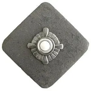Compass Stone Doorbell in Pewter, Brass, ORB or Bronze