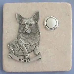 Corgi Dog Breed Stone Doorbell