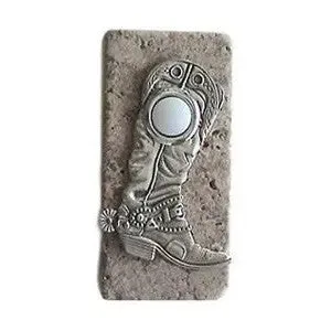 Cowboy Boot Stone Doorbell