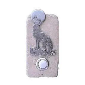 Coyote Stone Doorbell Pewter Finish