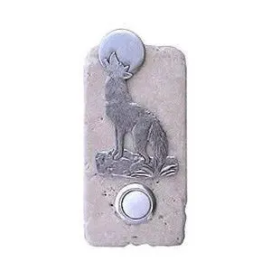 Coyote Stone Doorbell Pewter Finish
