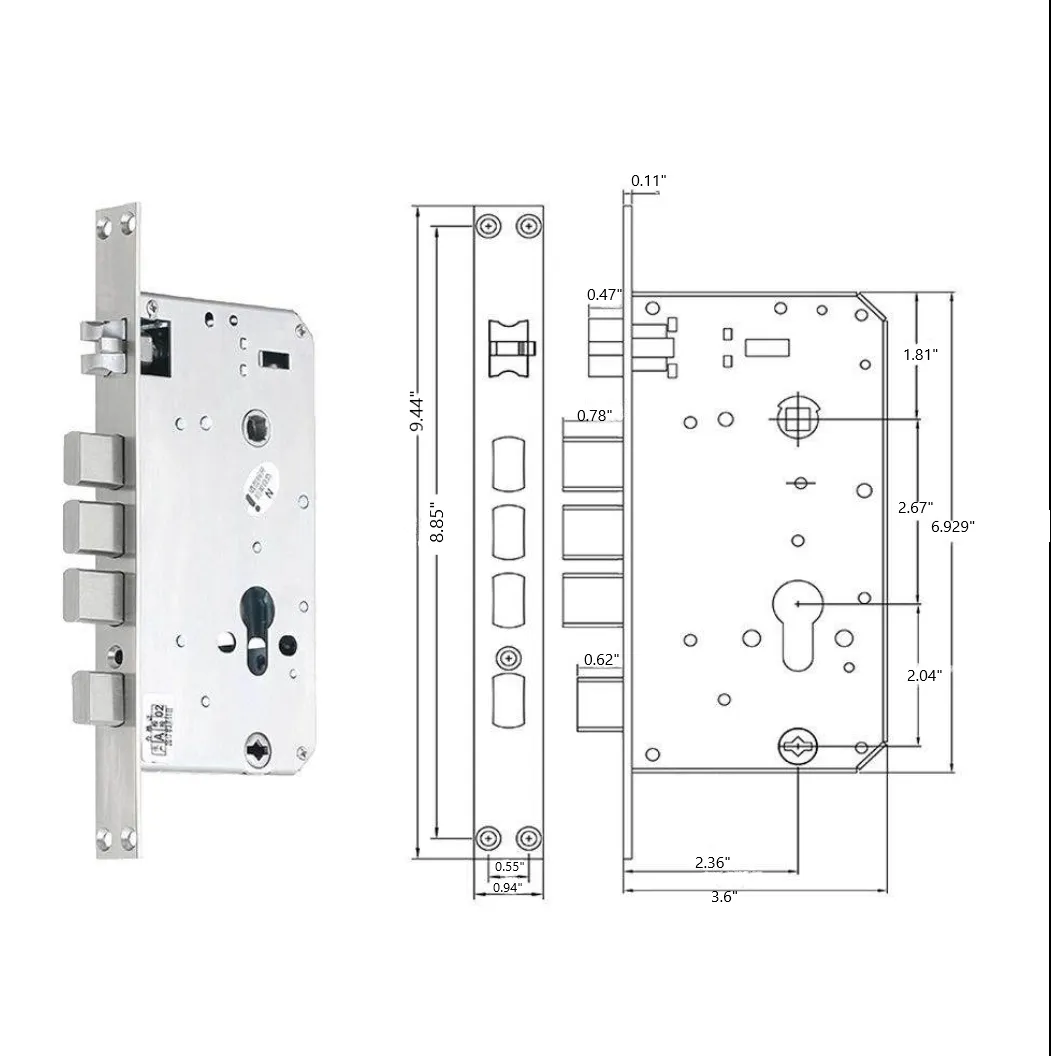 CRUDE | Smart  Biometric Fingerprint Door Lock Built-in HD Camera & Doorbell Remote App Control