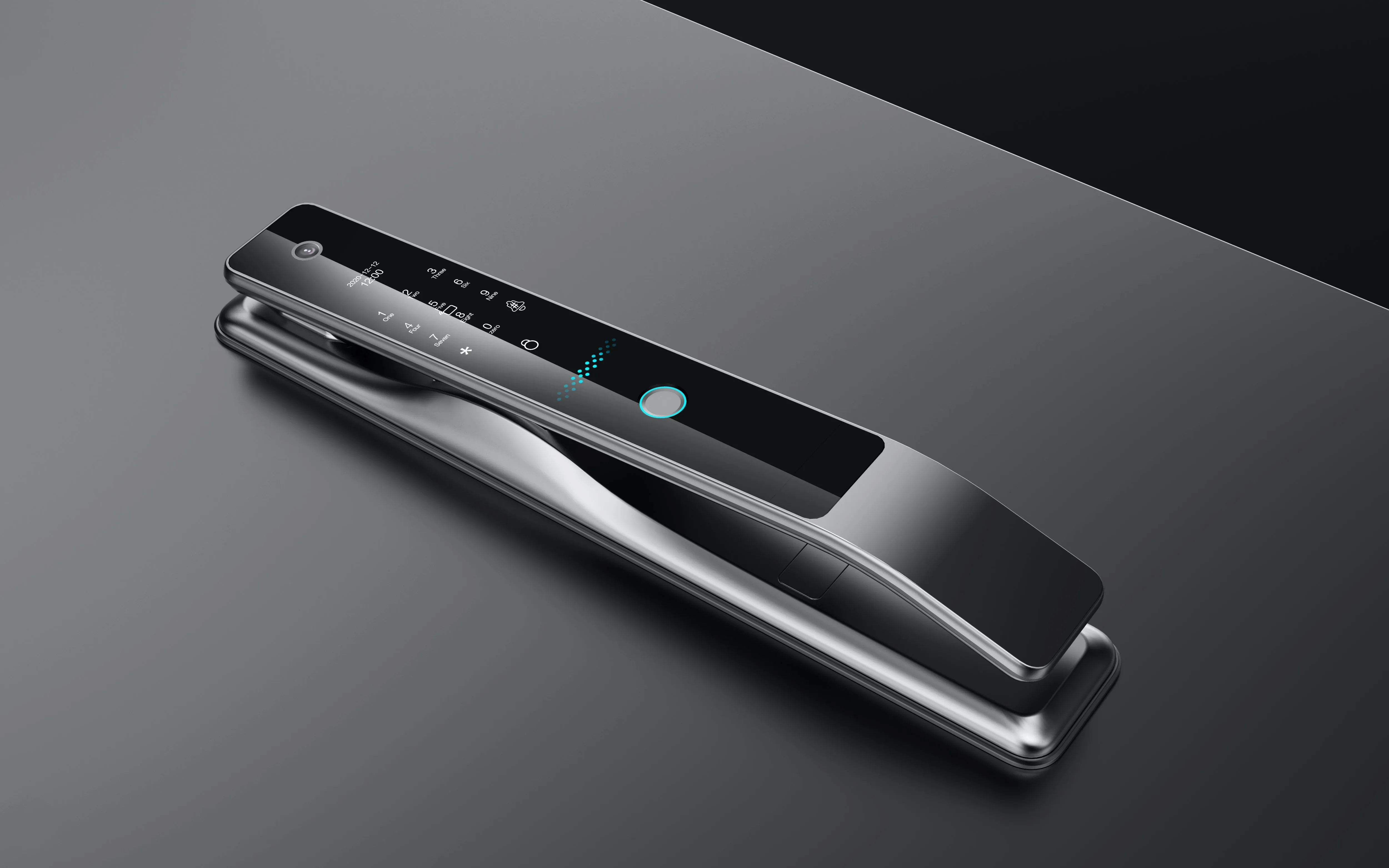 CRUDE | Smart  Biometric Fingerprint Door Lock Built-in HD Camera & Doorbell Remote App Control