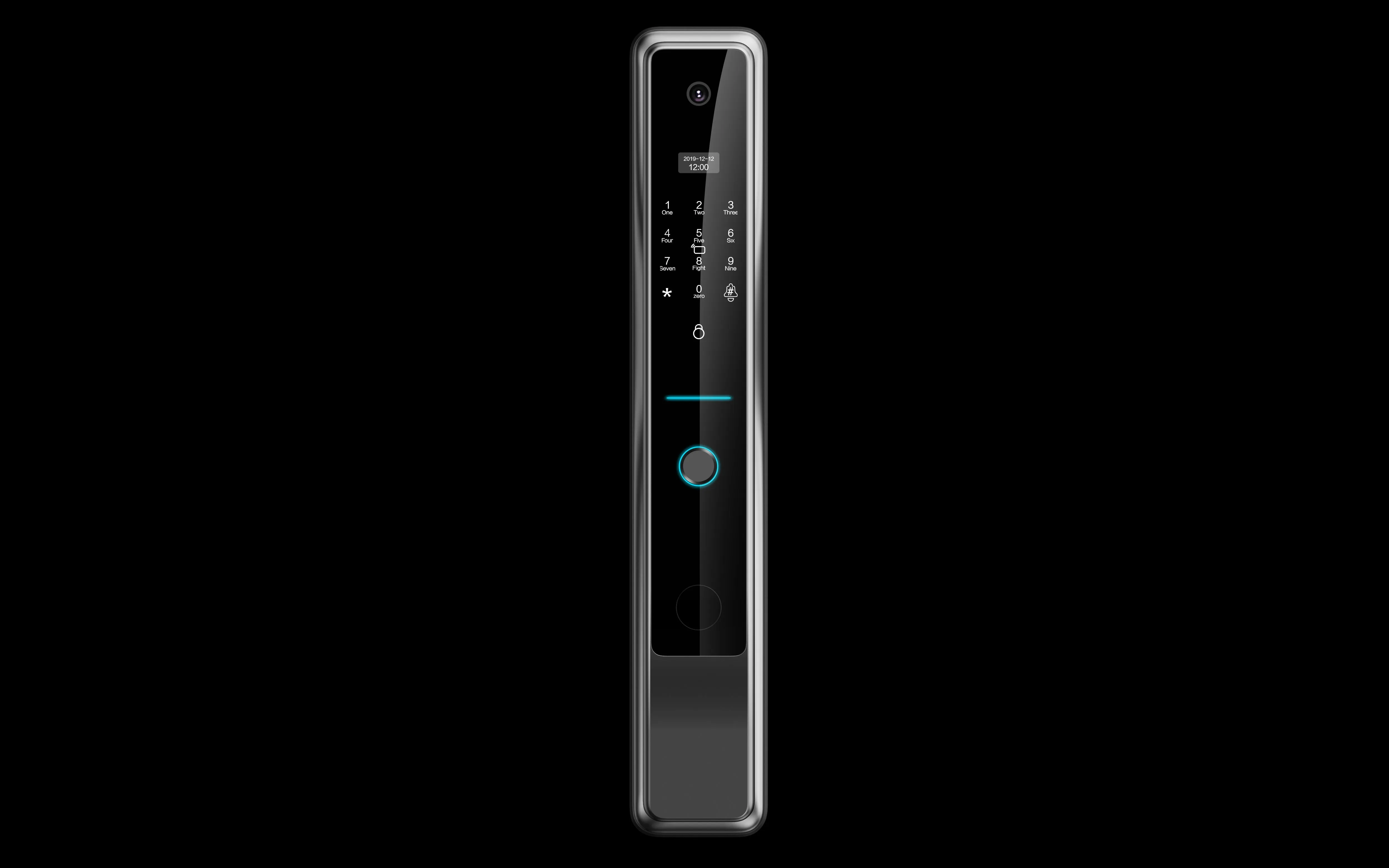 CRUDE | Smart  Biometric Fingerprint Door Lock Built-in HD Camera & Doorbell Remote App Control