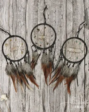Dark Brown Gemstone Vision Seeker Dreamcatcher 4"