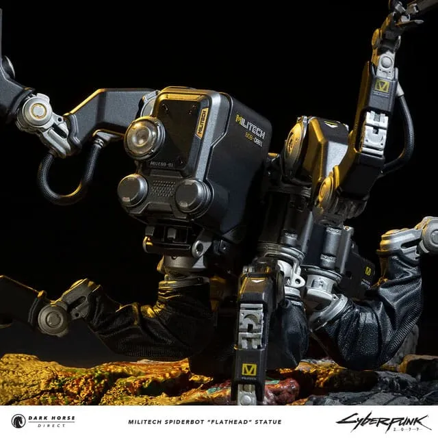 Dark Horse Comics Cyberpunk 2077 Militech Spiderbot "Flathead" Statue
