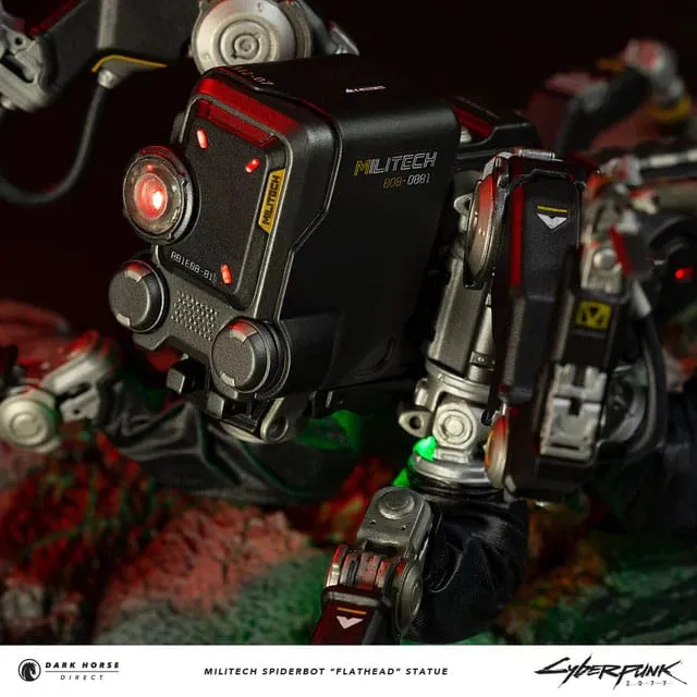Dark Horse Comics Cyberpunk 2077 Militech Spiderbot "Flathead" Statue