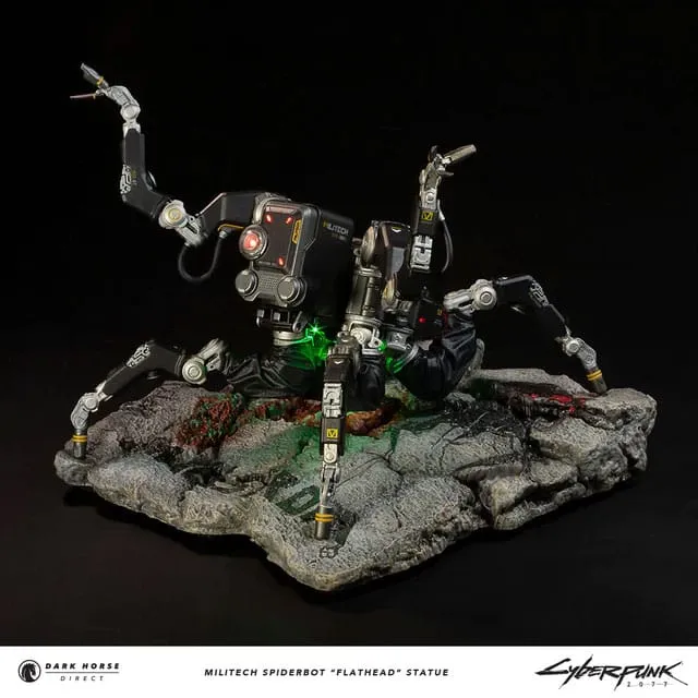 Dark Horse Comics Cyberpunk 2077 Militech Spiderbot "Flathead" Statue