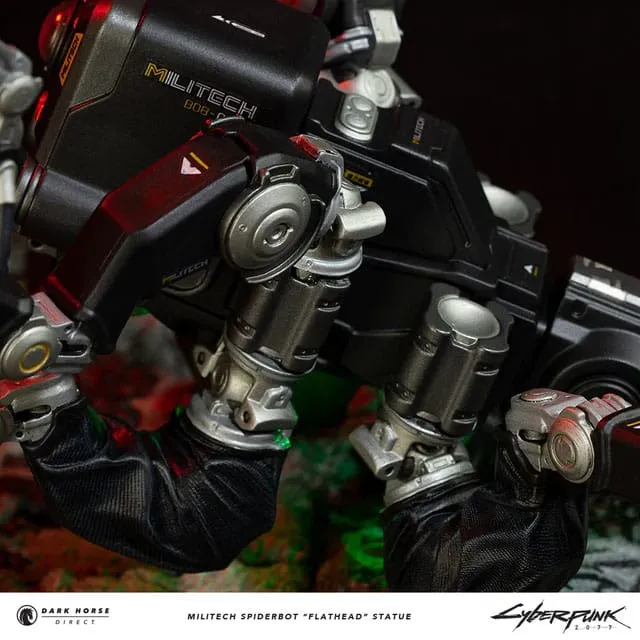 Dark Horse Comics Cyberpunk 2077 Militech Spiderbot "Flathead" Statue