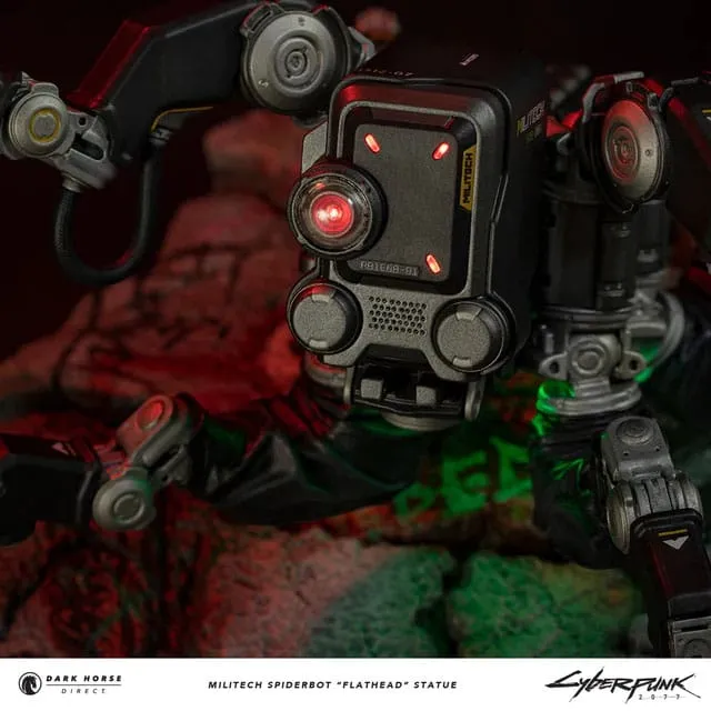 Dark Horse Comics Cyberpunk 2077 Militech Spiderbot "Flathead" Statue