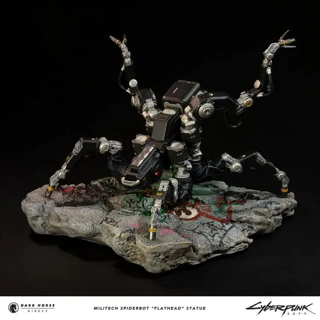 Dark Horse Comics Cyberpunk 2077 Militech Spiderbot "Flathead" Statue