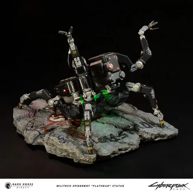 Dark Horse Comics Cyberpunk 2077 Militech Spiderbot "Flathead" Statue