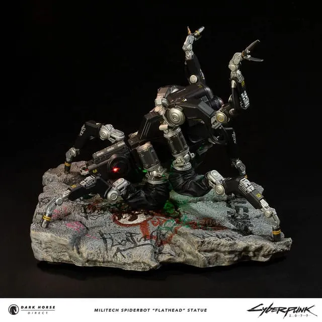Dark Horse Comics Cyberpunk 2077 Militech Spiderbot "Flathead" Statue