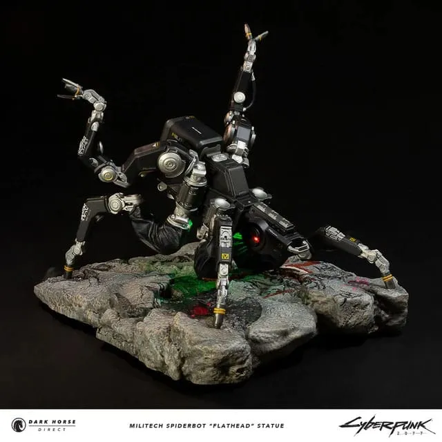 Dark Horse Comics Cyberpunk 2077 Militech Spiderbot "Flathead" Statue