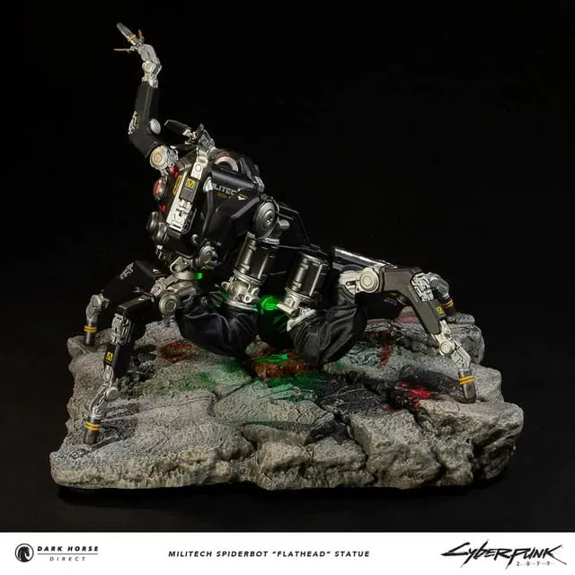 Dark Horse Comics Cyberpunk 2077 Militech Spiderbot "Flathead" Statue