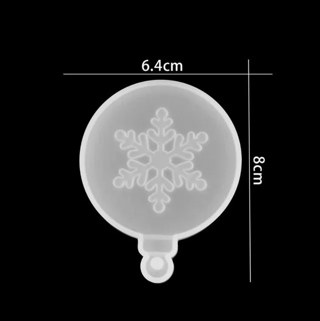 DIY Multi-Style Snowflake With Hole Silicone Molds