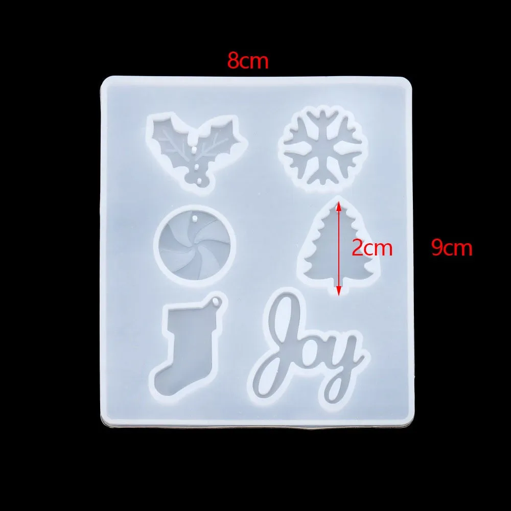 DIY Multi-Style Snowflake With Hole Silicone Molds