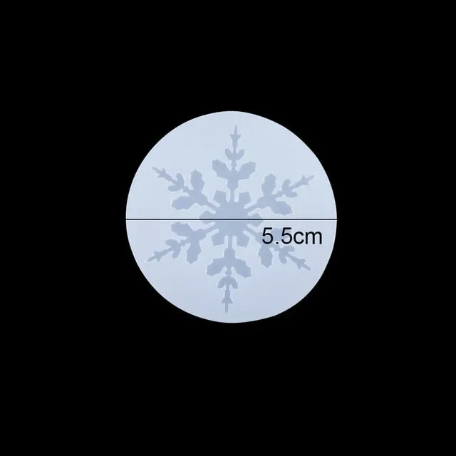 DIY Multi-Style Snowflake With Hole Silicone Molds