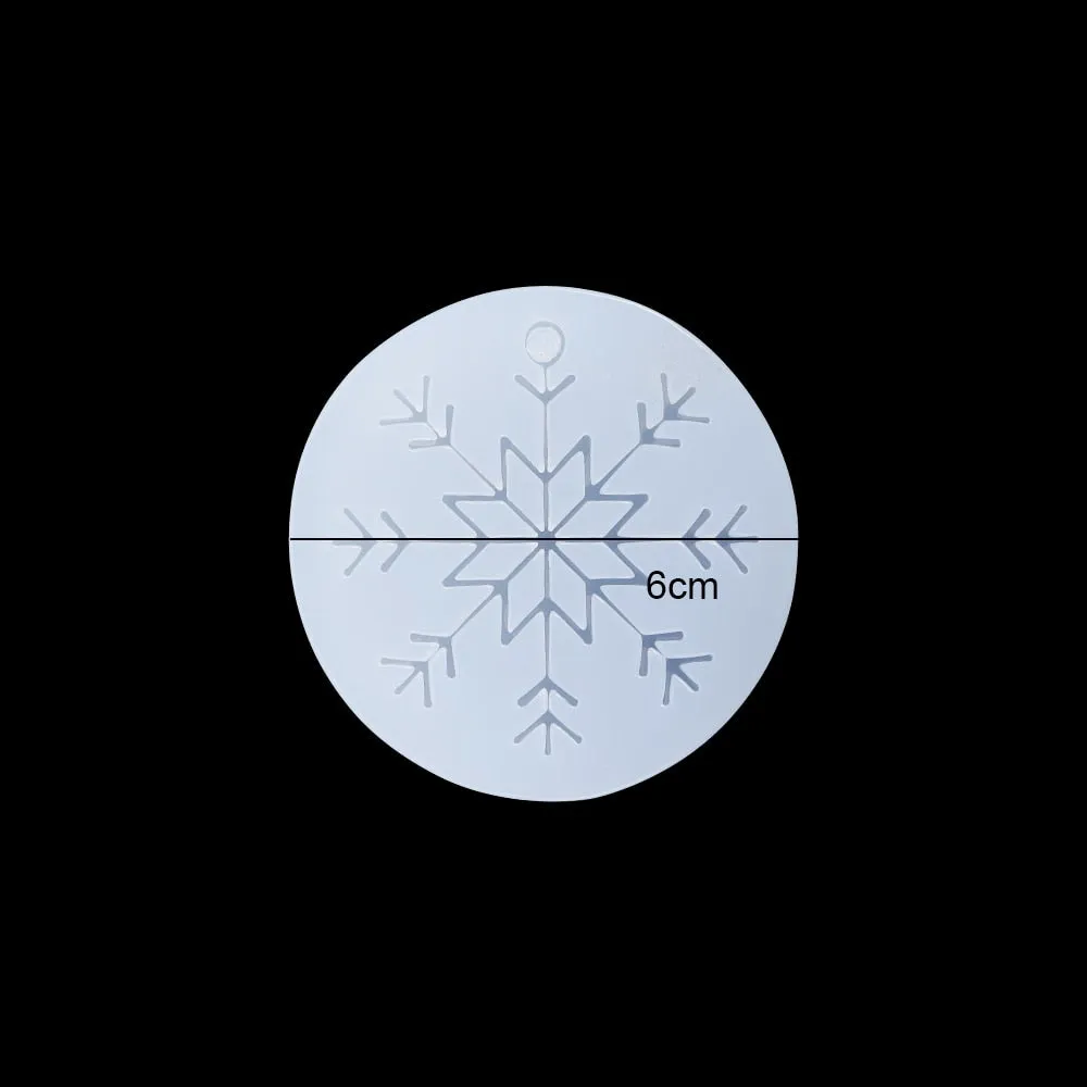 DIY Multi-Style Snowflake With Hole Silicone Molds