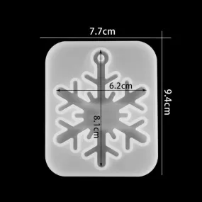DIY Multi-Style Snowflake With Hole Silicone Molds