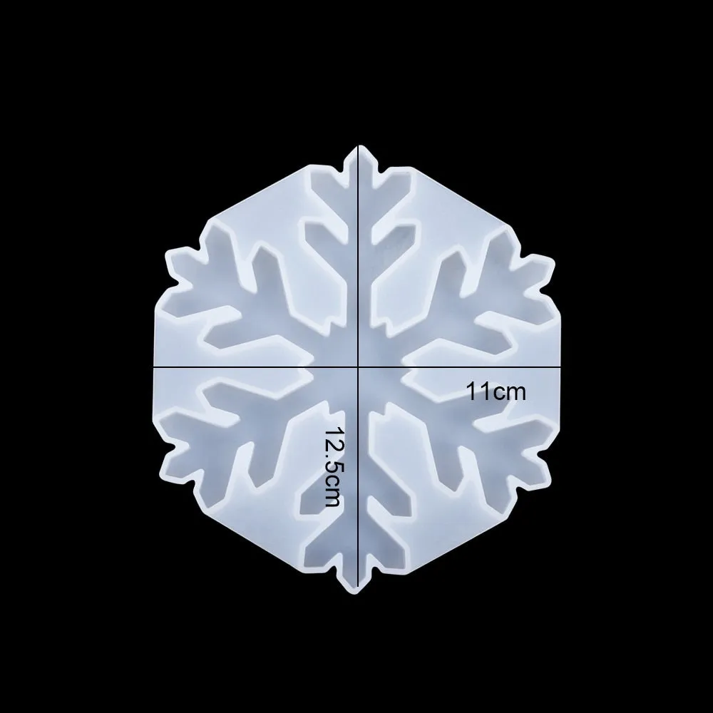 DIY Multi-Style Snowflake With Hole Silicone Molds