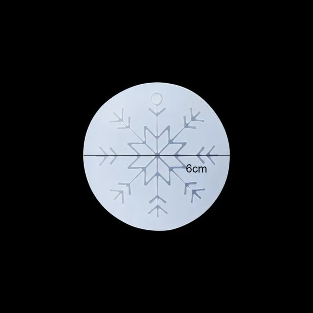 DIY Multi-Style Snowflake With Hole Silicone Molds