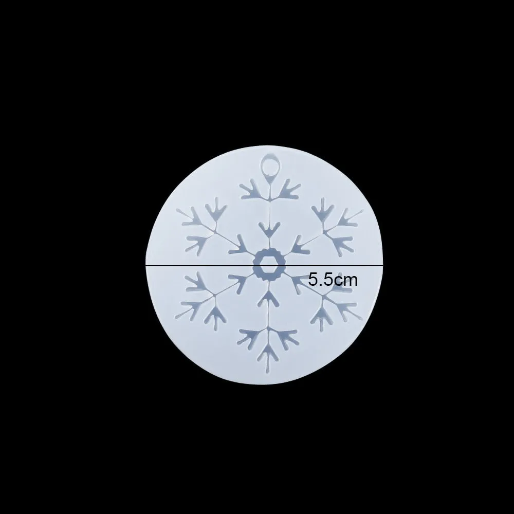 DIY Multi-Style Snowflake With Hole Silicone Molds