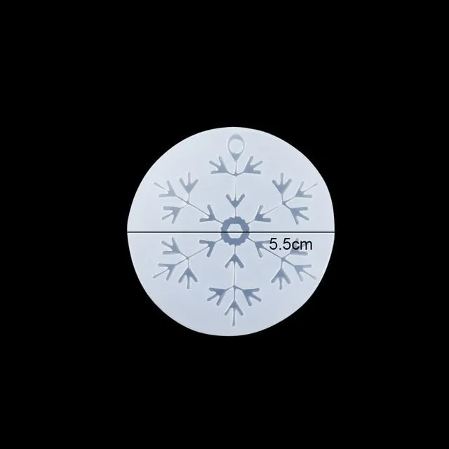 DIY Multi-Style Snowflake With Hole Silicone Molds