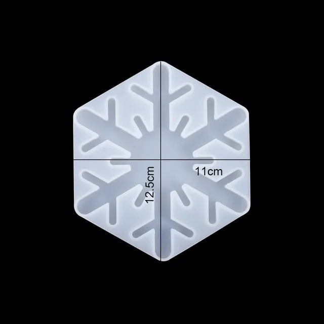 DIY Multi-Style Snowflake With Hole Silicone Molds