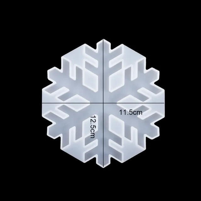 DIY Multi-Style Snowflake With Hole Silicone Molds