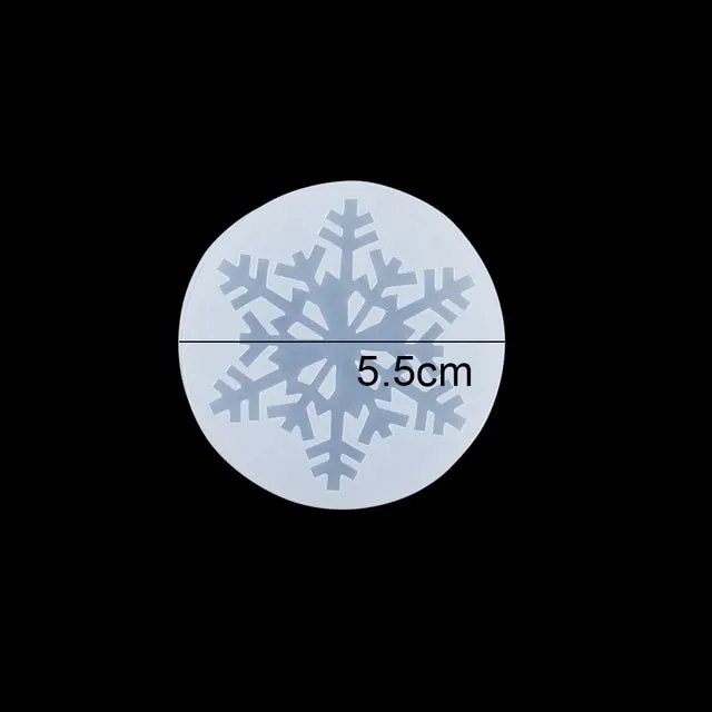 DIY Multi-Style Snowflake With Hole Silicone Molds