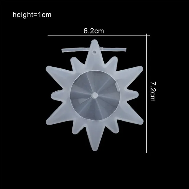 DIY Multi-Style Snowflake With Hole Silicone Molds