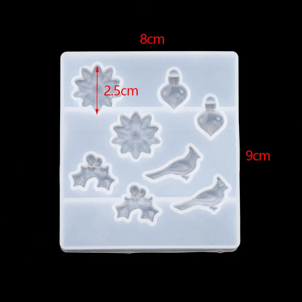 DIY Multi-Style Snowflake With Hole Silicone Molds
