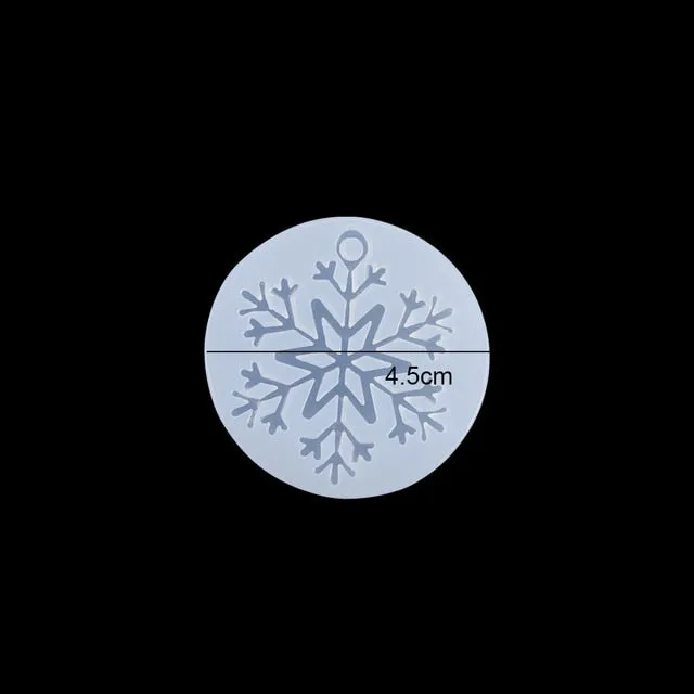 DIY Multi-Style Snowflake With Hole Silicone Molds