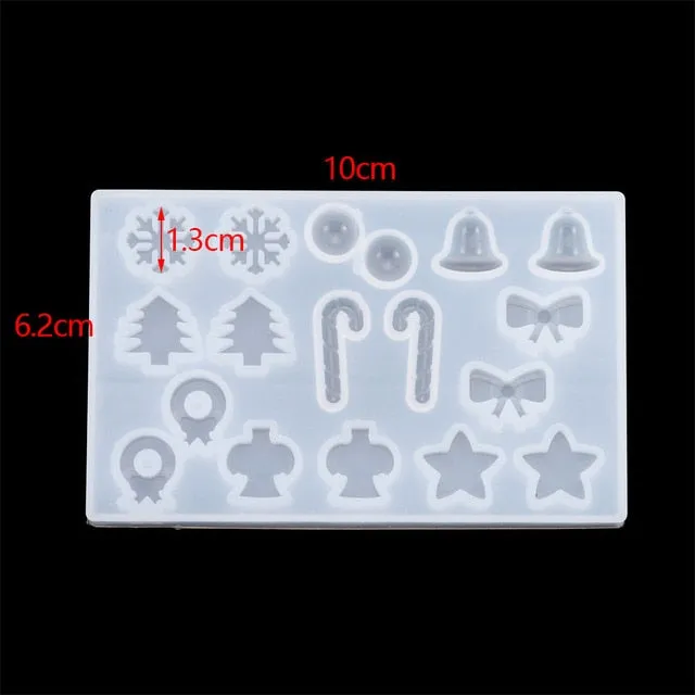 DIY Multi-Style Snowflake With Hole Silicone Molds