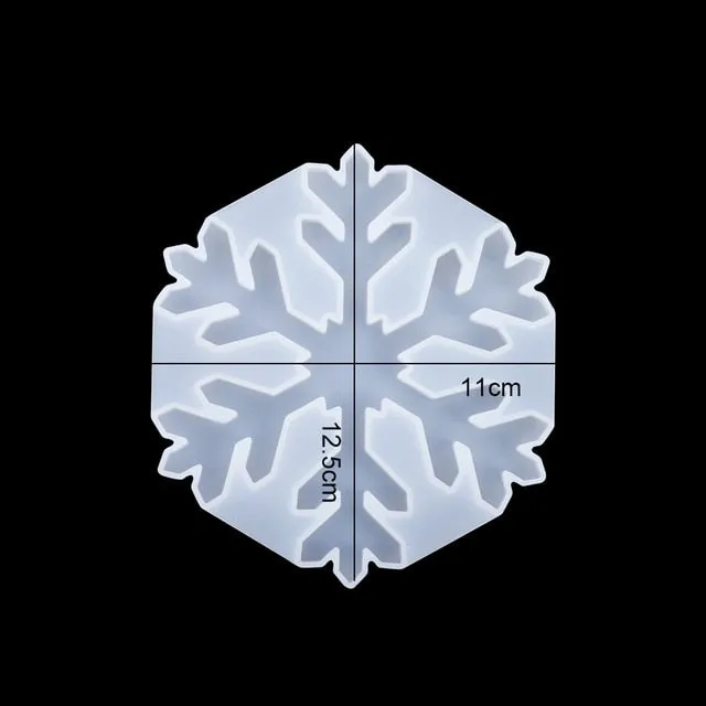 DIY Multi-Style Snowflake With Hole Silicone Molds
