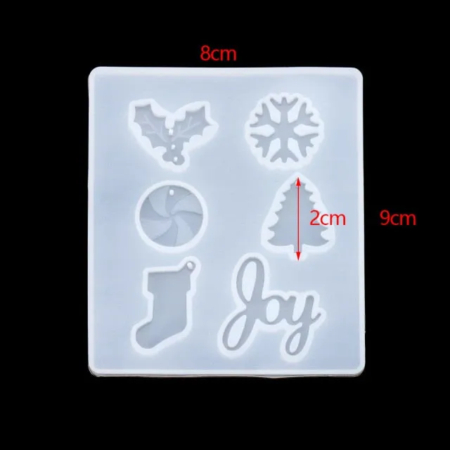 DIY Multi-Style Snowflake With Hole Silicone Molds