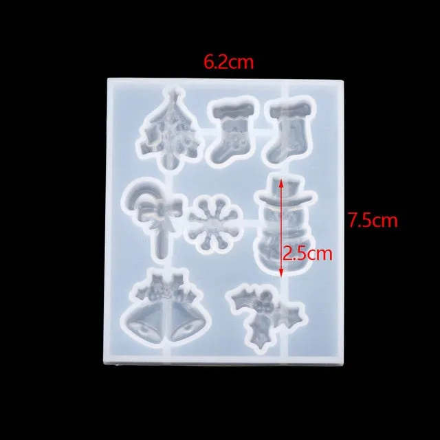 DIY Multi-Style Snowflake With Hole Silicone Molds