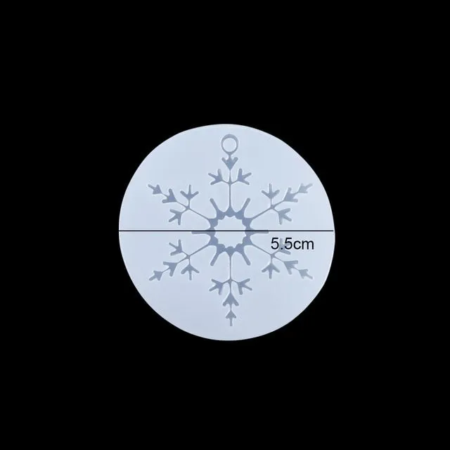 DIY Multi-Style Snowflake With Hole Silicone Molds