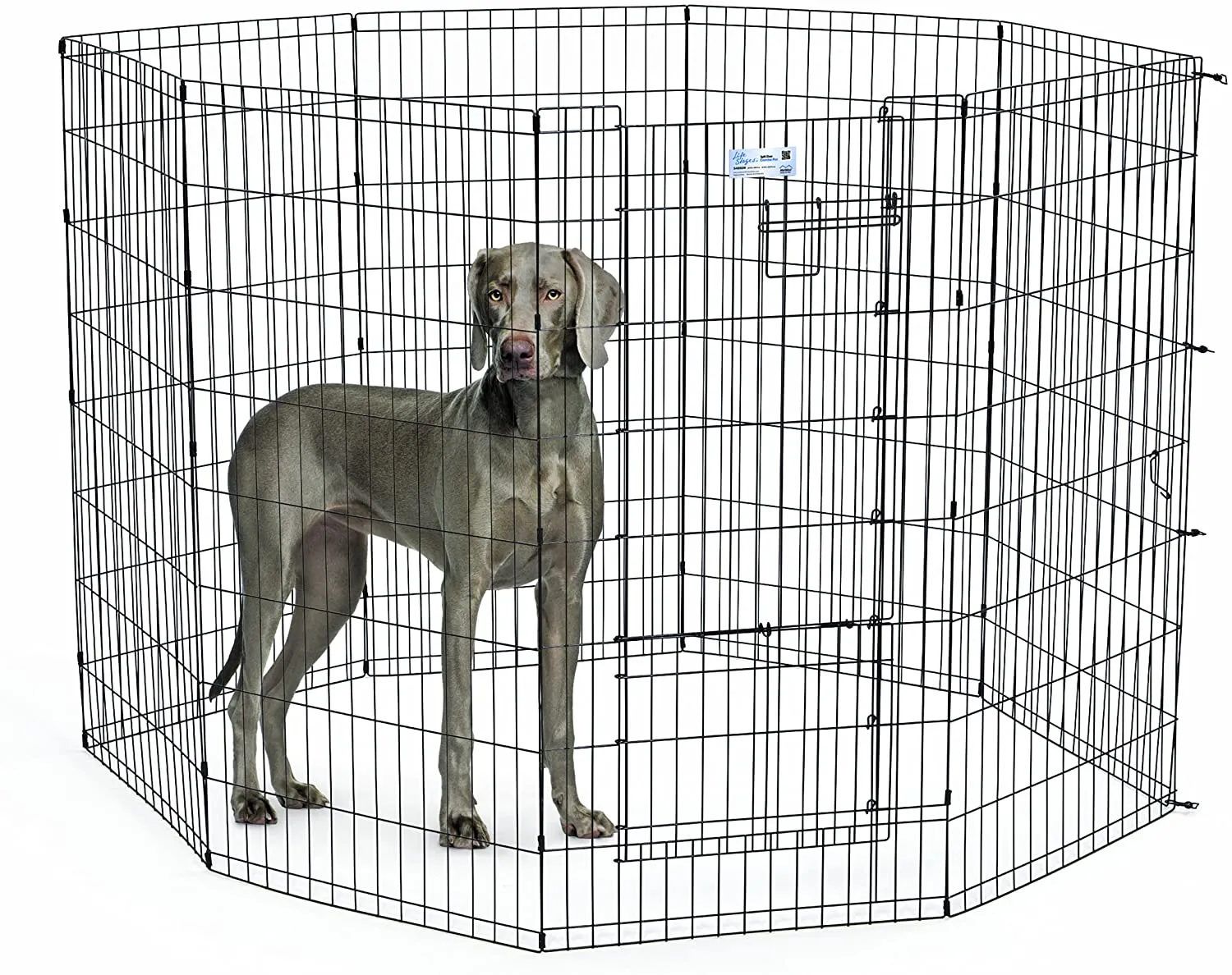 Dog Exercise Play Pen with Door - 8 Panels - Life Stages