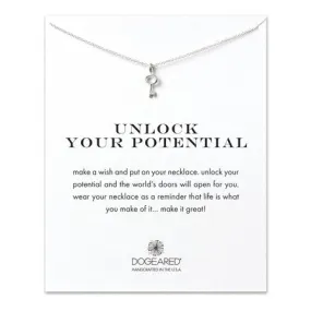 Dogeared - Unlock Your Potential Key 16" Necklace in Sterling Silver