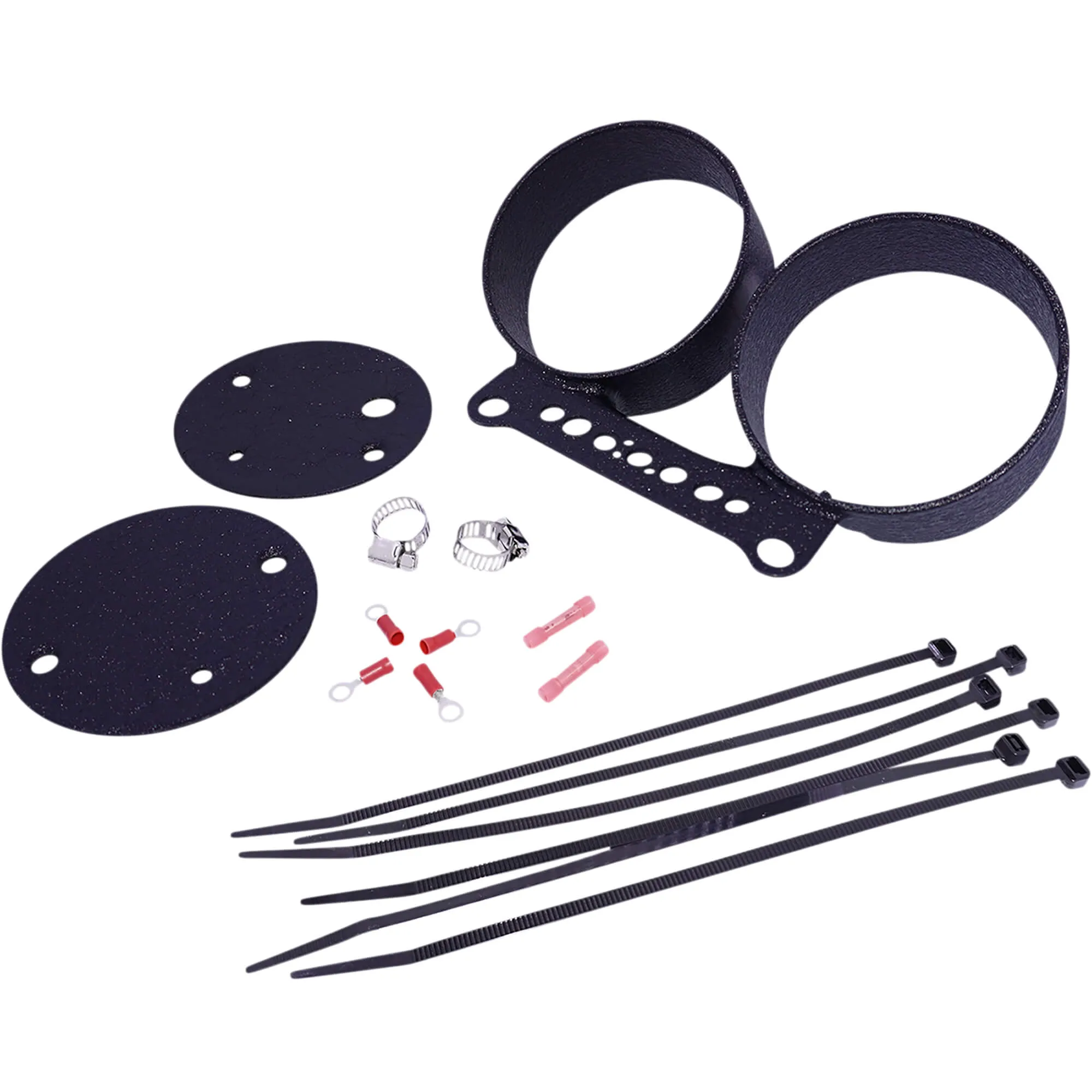 Dual Gauge Bracket - Black - 1995-2001 Harley-Davidson XL1200 99-05 FXDX 95-00 FXDX-CONV