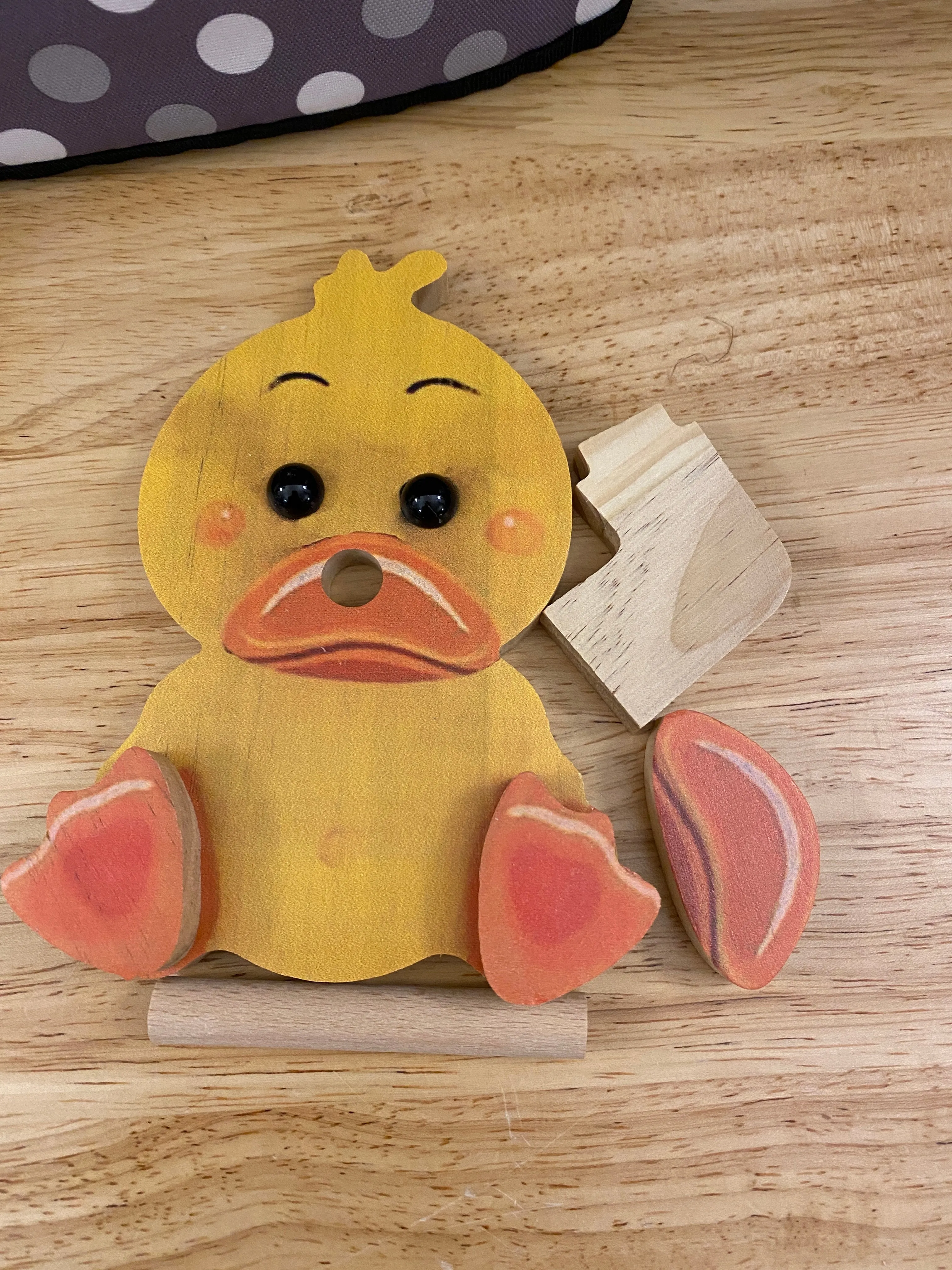 Duck Stand Bundle comes with Sun Glasses Cleaner and Cute Sticker Sheet, Duck Glasses Holder, wooden eyeglasses stand set, Duck Bundle