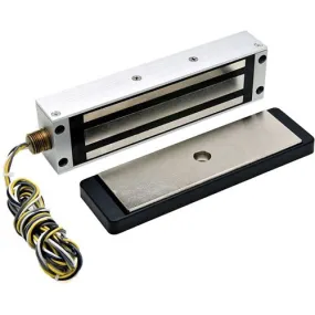 DynaLock 2013-US28-GLB 2013 Series 1200 LB Holding Force Single Electromagnetic Gate Lock with Gate Lock Bracket, Satin Aluminum