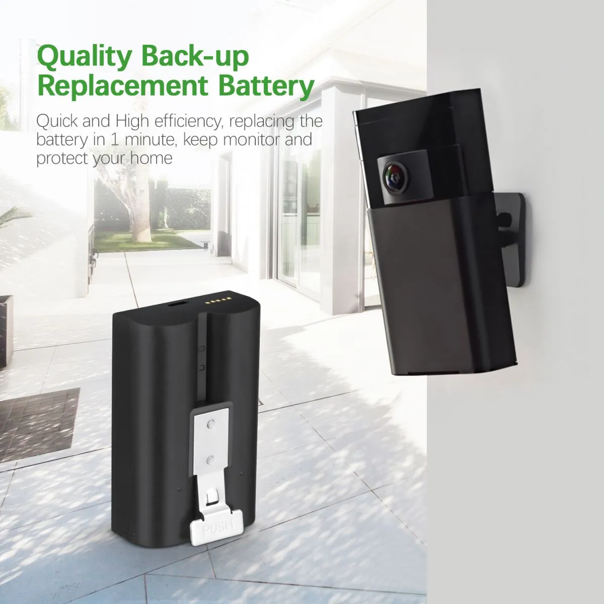 EBL SM002 Rechargeable Battery for Ring camera Doorbell 2/3/4/3 plus